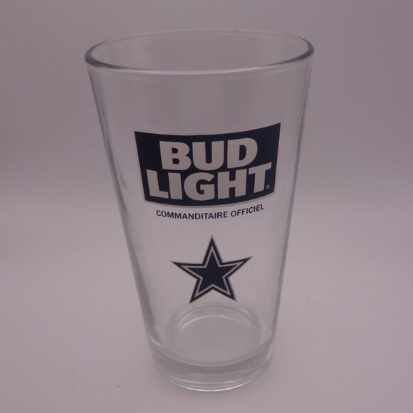 NFL Dallas Cowboys Commanditaire Officiel Beer Glass - Picture 1 of 8